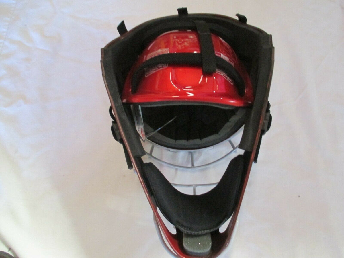 SCHUTT 2966 HOCKEY STYLE CATCHERS HELMET(RED) – Athletics Galore SCHUTT 2966 HOCKEY STYLE CATCHERS HELMET(RED) – Athletics Galore