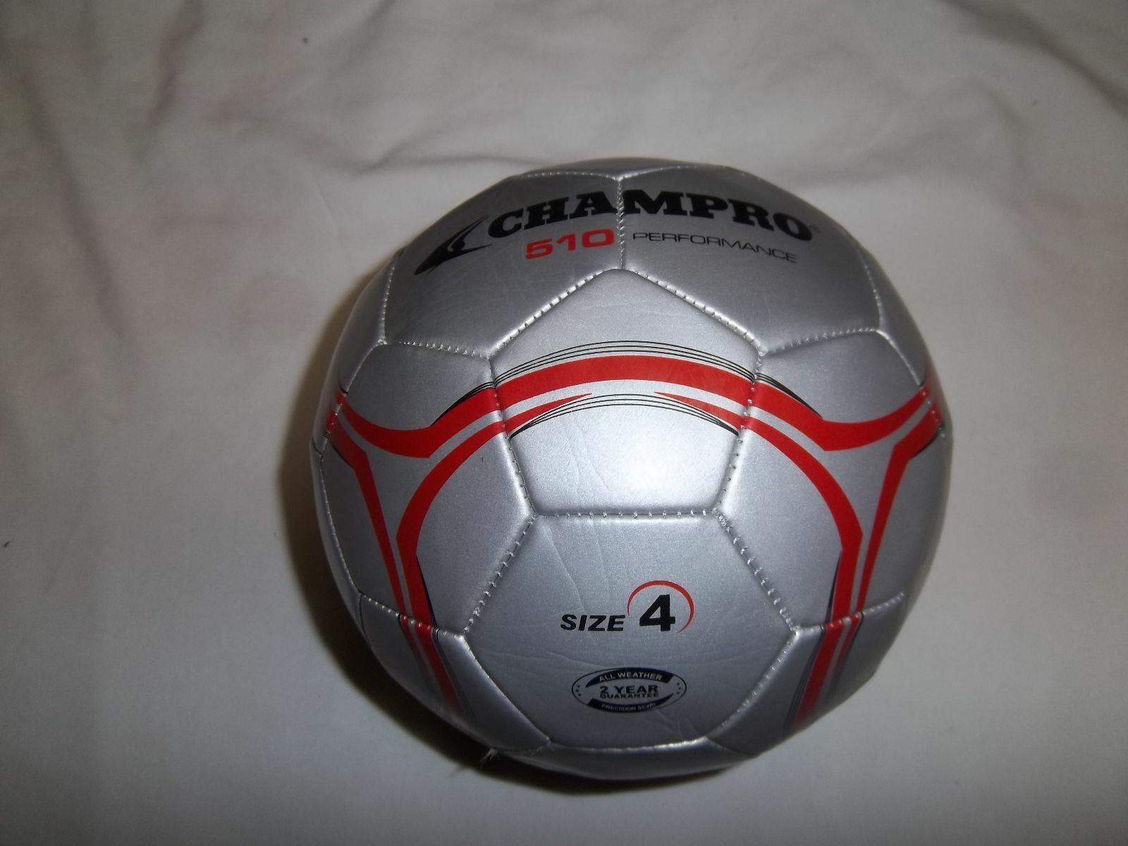 CHAMPRO 510  GREY/RED SOCCER BALL  SIZE #4