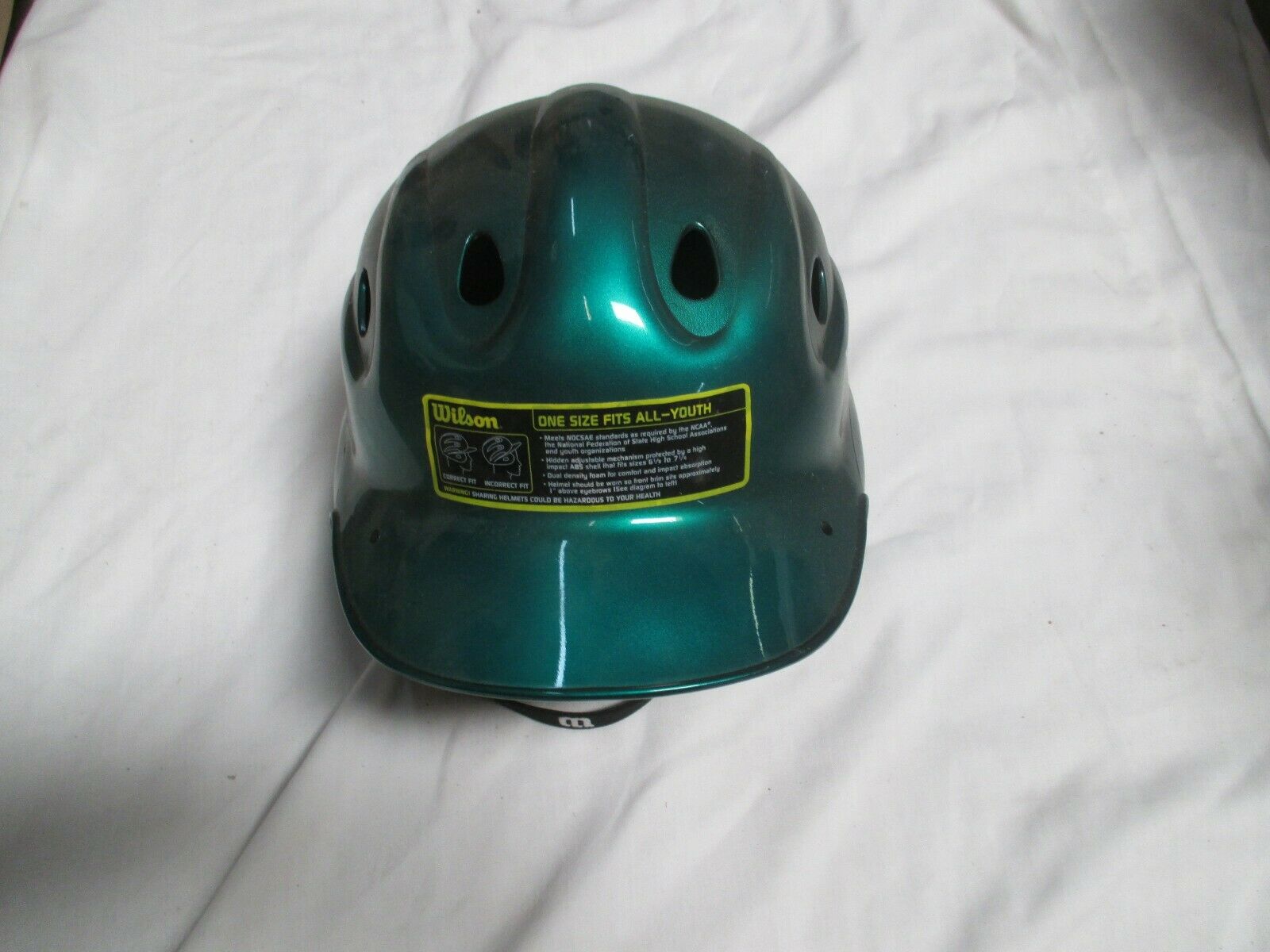 A5256 YOUTH METALLIC  DK GREEN  BATTING HELMET