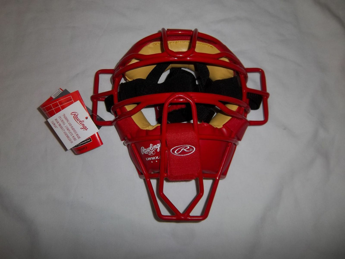 RAWLINGS RWMX-J JUNIOR CATCHERS BASEBALL/SOFTBALL FACE MASK WITH STRAP –  Athletics Galore