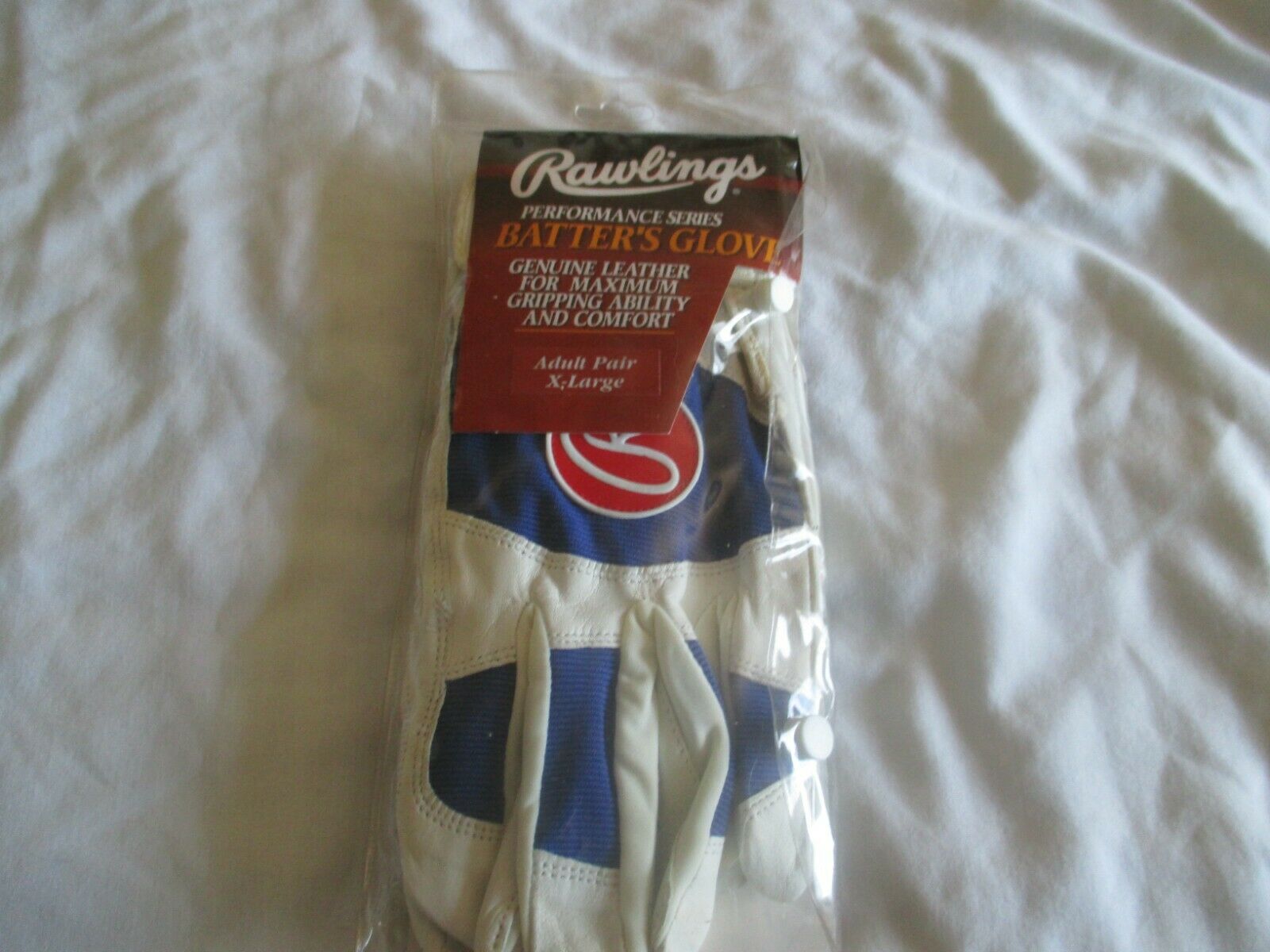 RAWLINGS  ADULT PROFORMANCE SERIES  BATTING GLOVES BLUE/WHITE