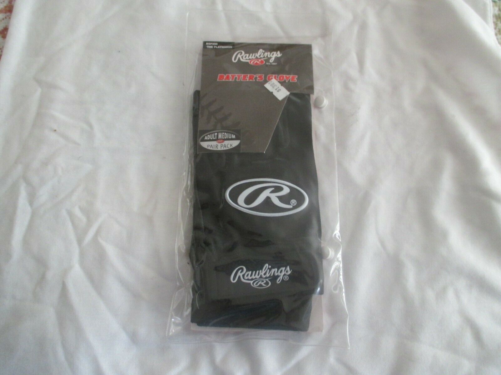 RAWLINGS  ADULT/YOUTH PLAYMAKER  SERIES  BATTING GLOVES (BLACK) (SOLD IN PAIRS)