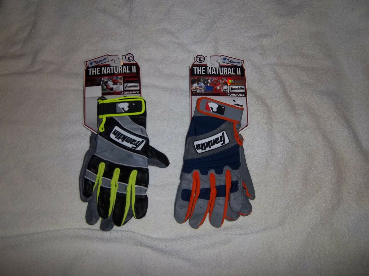 Gants De Baseball Franklin L Natural II - Gant Frappeur Homme Taille L Blanc