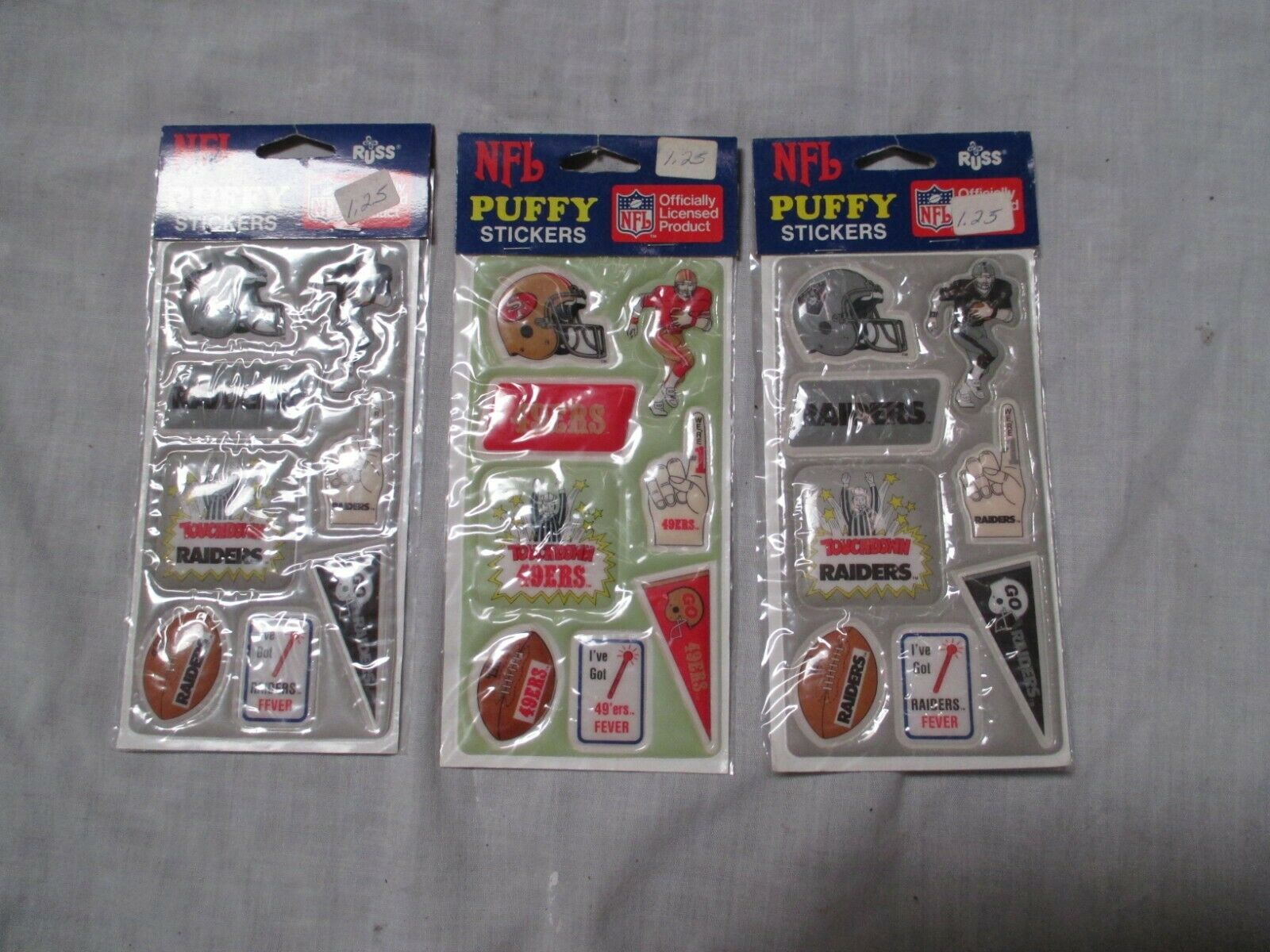 49ERS (1)  PUFFY STICKERS