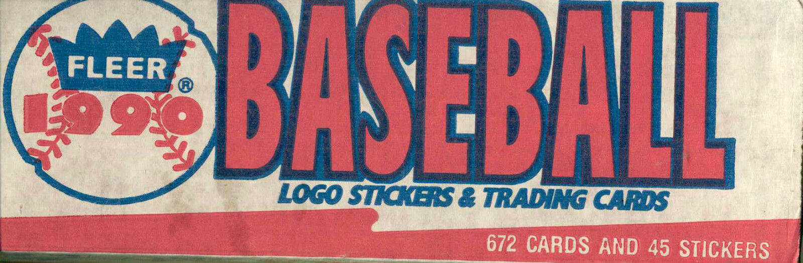 1990 FLEER BASEBALL SET LOGO STICKERS AND TRADING CARDS