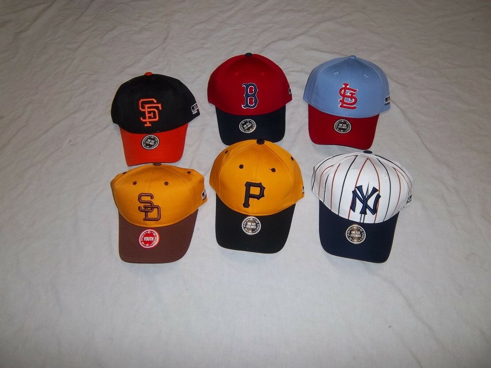OUTDOOR CAP MLB-295 MLB COOPERSTOWN YTH AND ADT  COTTON TWILL BASEBALL CAPS