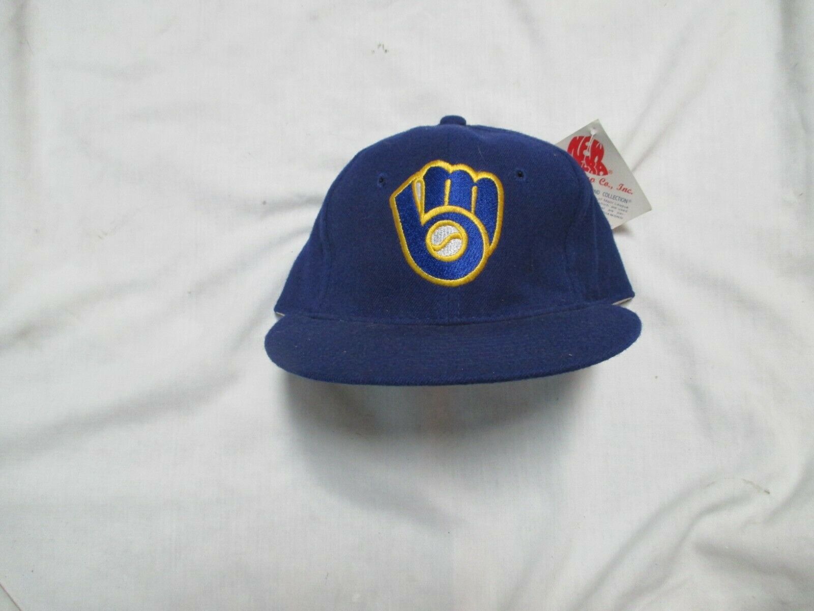 NEW ERA MILWAUKEE BREWERS   WOOL CAP SIZE 6 3/4 (SOLID BLUE)