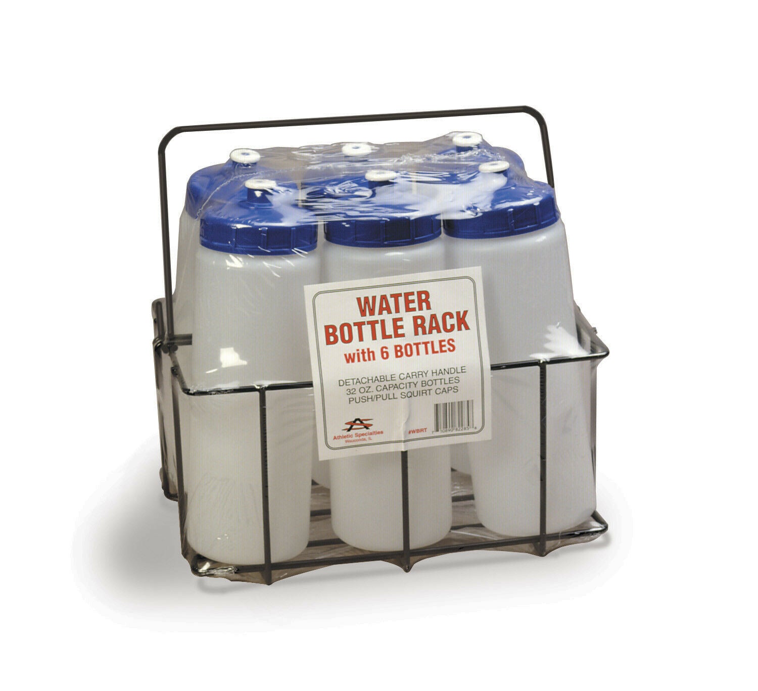 WBTR CARRYING RACK WITH SIX ONE QUART WATER BOTTLES