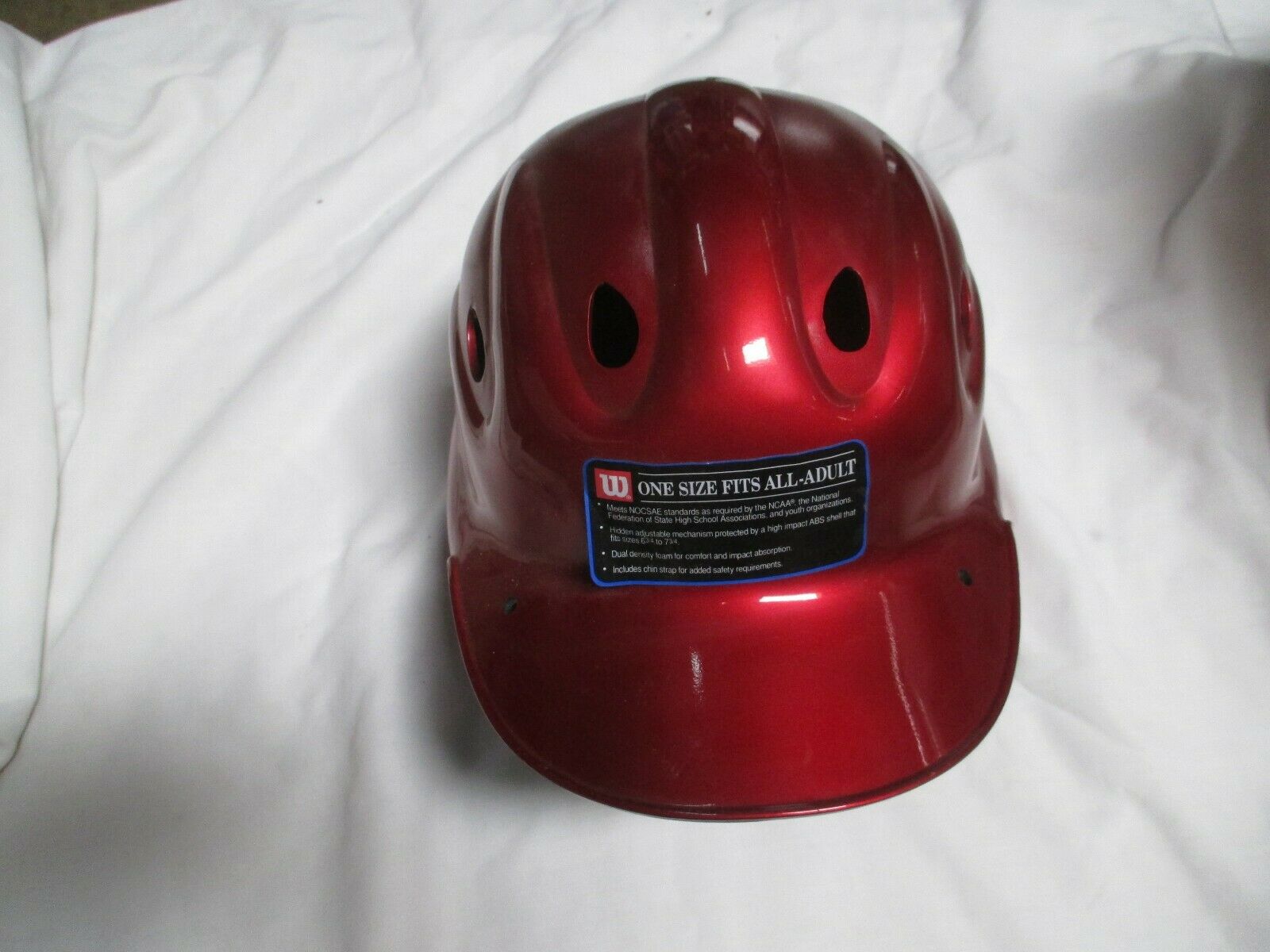 A5246  ADULT METALLIC  CARDINAL BATTING HELMET