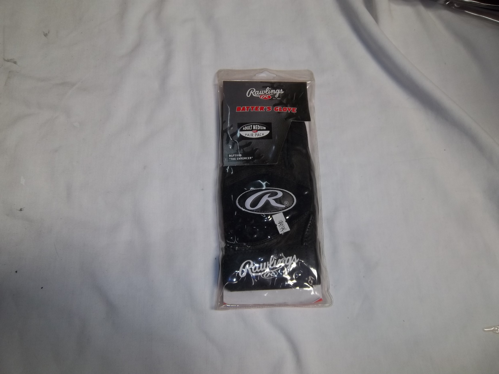 RAWLINGS  ADULT ENFORCER BATTING GLOVES(BLACK)