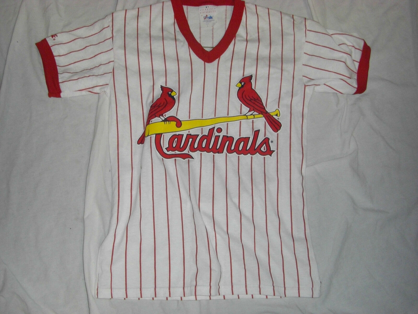 MAJESTIC O140/O141 MLB V-NECK BASEBALL PINSTRIPE REPLICA JERSEYS