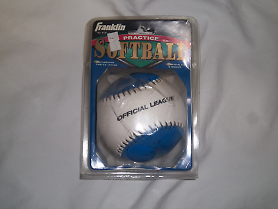 FRANKLIN 2136 PRACTICE 12 INCH SOFTBALL SOLD IN SINGLES(COLOR BLUE/WHITE)