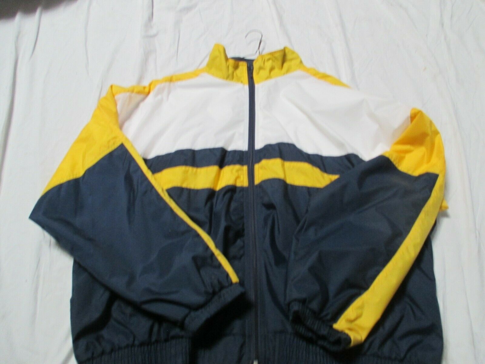 HARTWELL  2120 WIND BREAKER NAVY/GOLD/WHITE FLANNEL LINED ADULT X-LARGE