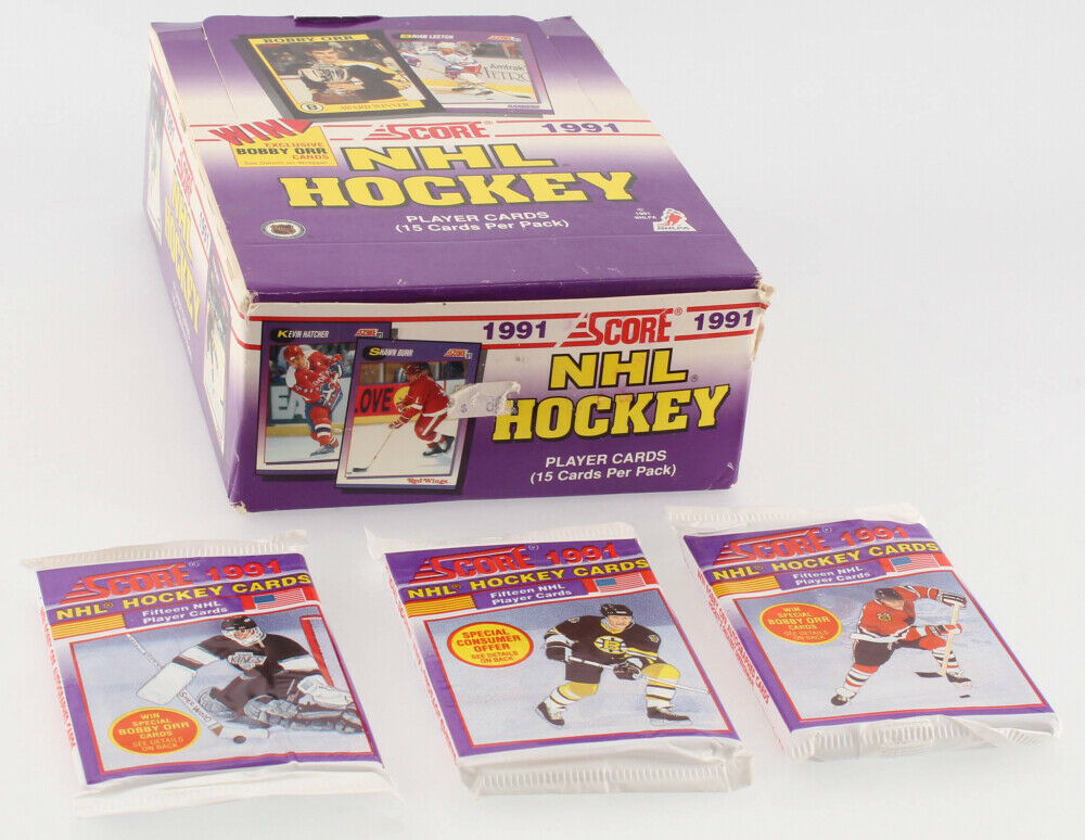 SCORE 1991 NHL HOCKEY CARDS (BOX OF 36 PACKS)