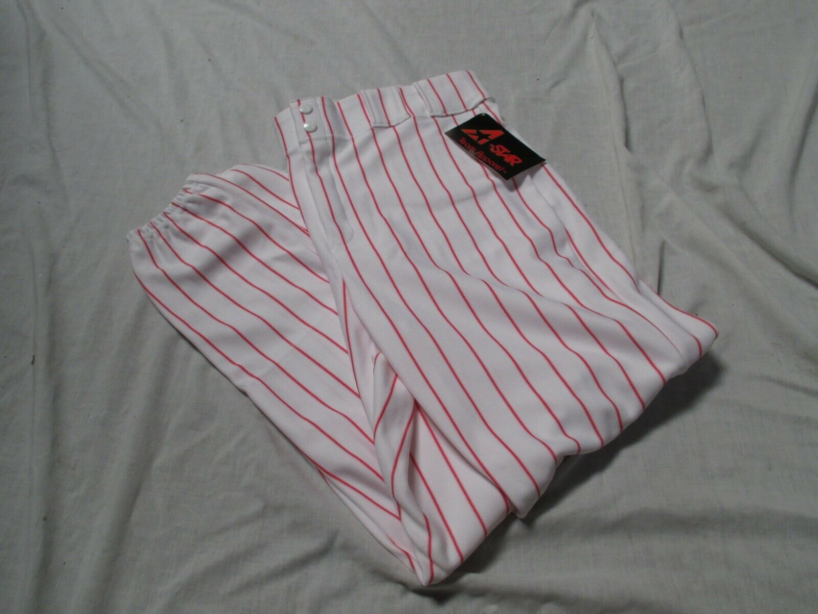 ALL-STAR BSP4 RED PINSTRIPE BASEBALL/SOFTBALL PANTS (VARIOUS SIZES)