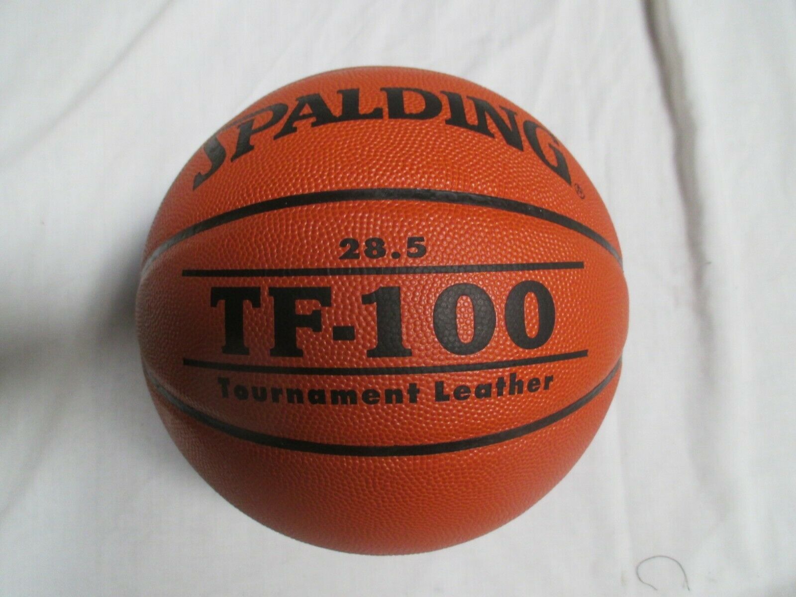 SPALDING TF100 TOURNAMENT LEATHER NFHS  BASKETBALL OFFICIAL  SIZE 28.5