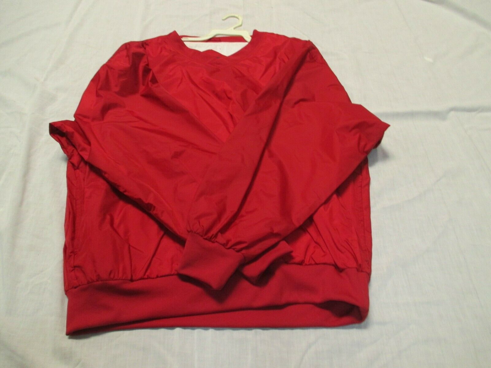 PORT & COMPANY RED YOUTH V-NECK WARM-UP JACKET (VARIOUS SIZES)