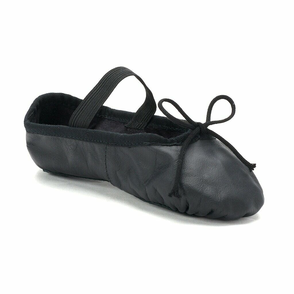 LEO'S YOUTH BLACK BALLET SHOES(VARIOUS SIZES)