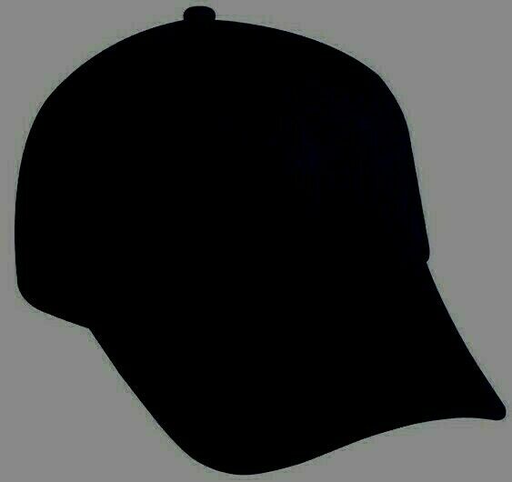 OUTDOOR  PRO12OOF BLACK WOOL SERGE CAP 2 3/4 
