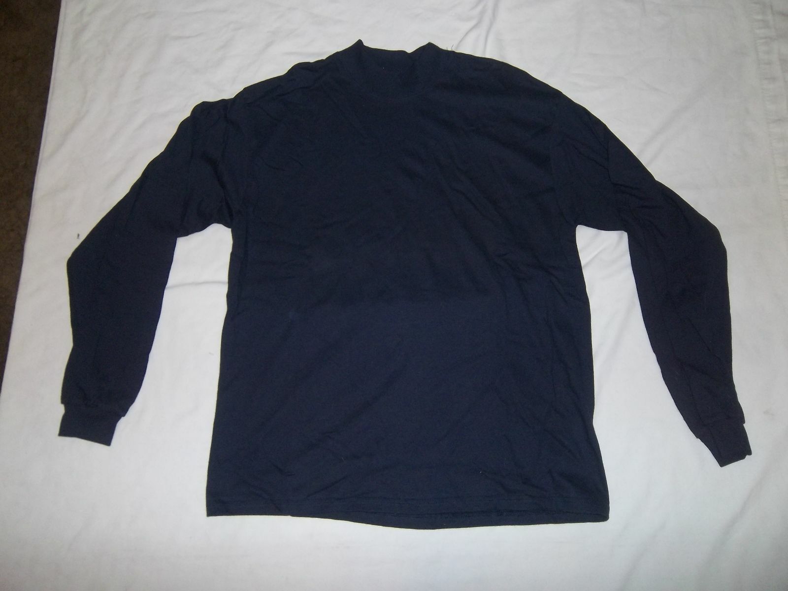 ANVIL MOCK TURTLE NECK LONG SLEEVE SHIRT (VARIOUS SIZES AND COLORS)
