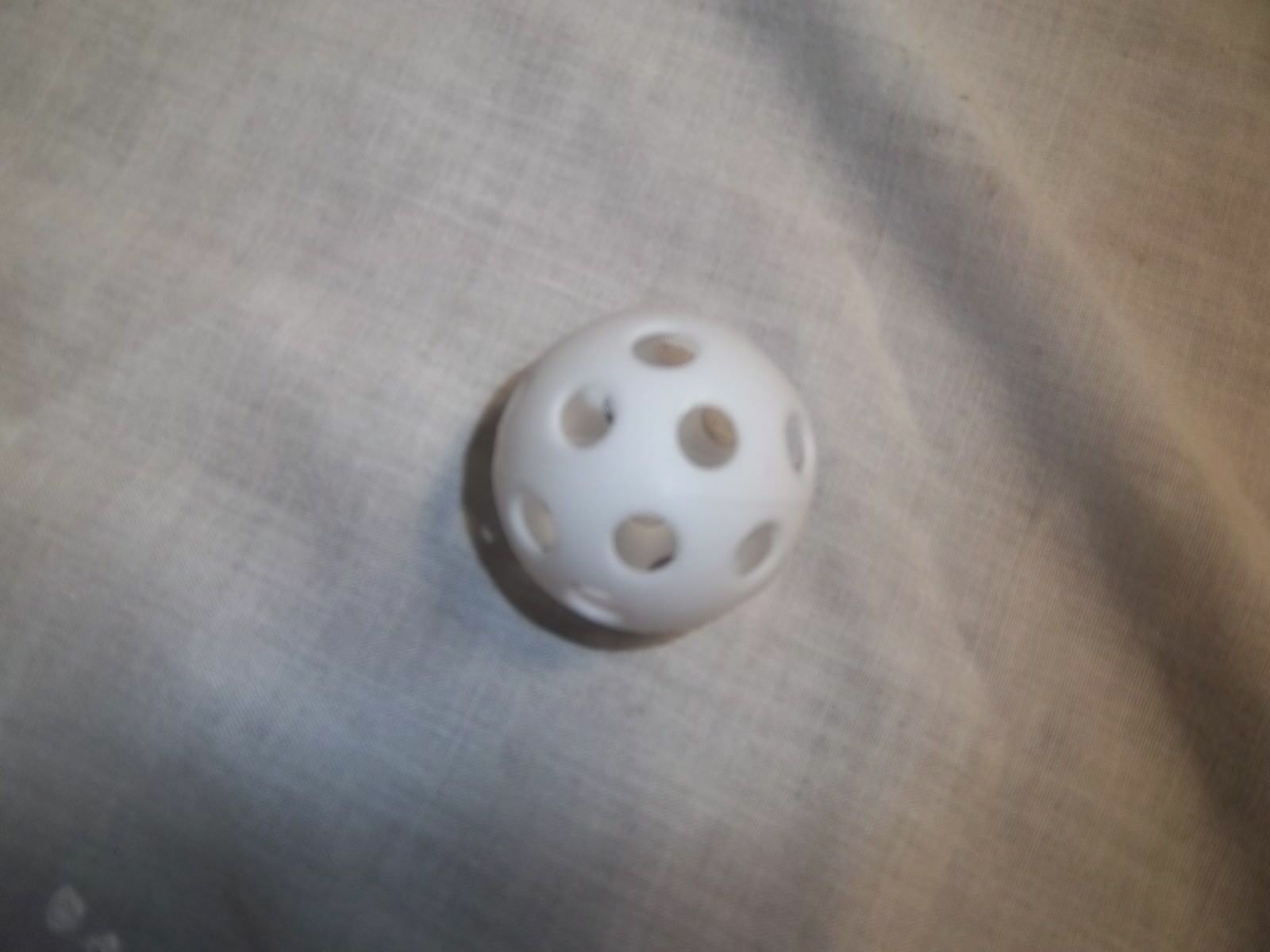 ATH SPECIALTIES GFWB5 WHITE GOLF BALL SIZE PERFORATED PLASTIC  BALLS (DOZEN)