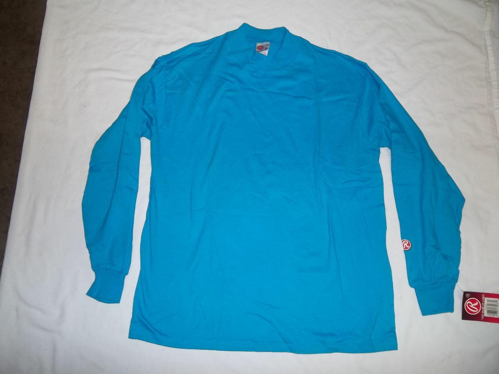 RAWLINGS MOCK TURTLE NECK LONG SLEEVE SHIRT (VARIOUS SIZES AND COLORS)