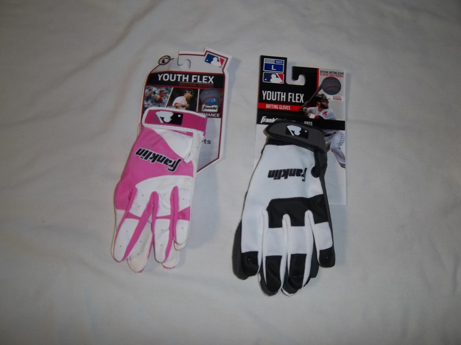 FRANKLIN YOUTH FLEX BATTING GLOVES- VARIOUS COLORS & SIZES
