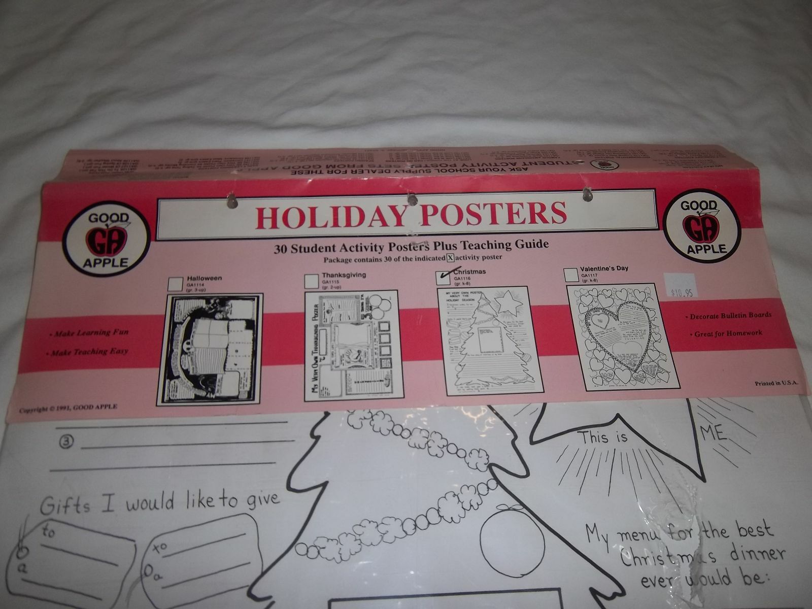 GOOD APPLE  GA1116 CHRISTMAS  EARLY LEARNING POSTERS