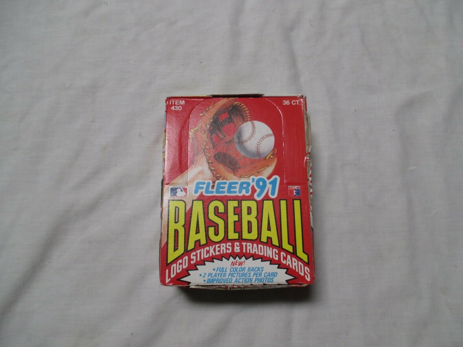 FLEER #430 1991 BASEBALL CARDS (36 PACKS PER BOX)