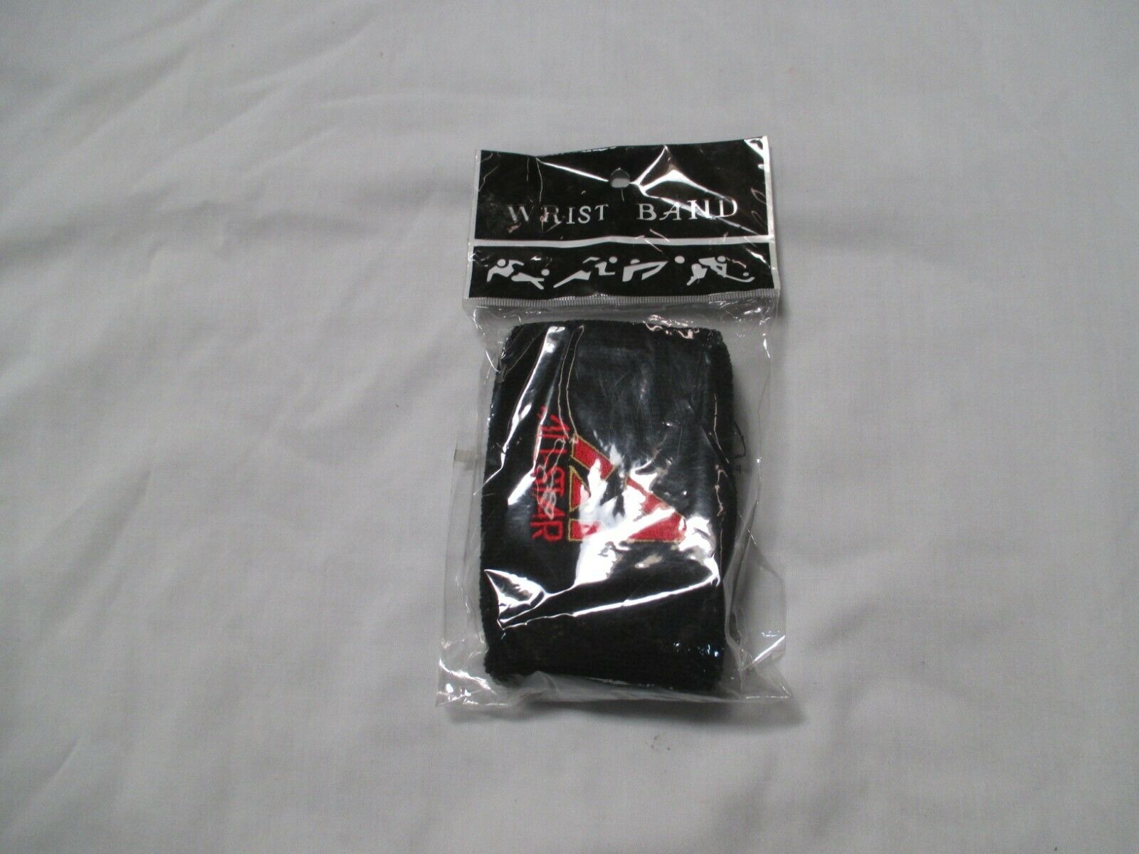 ALL-STAR 4  '' BLACK  WRIST BANDS SOLD IN PAIRS