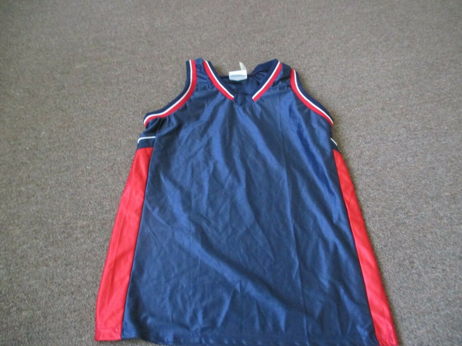 TEAMWORK 1472 NAVY/RED ADULT BASKETBALL JERSEY  (VARIOUS SIZES)