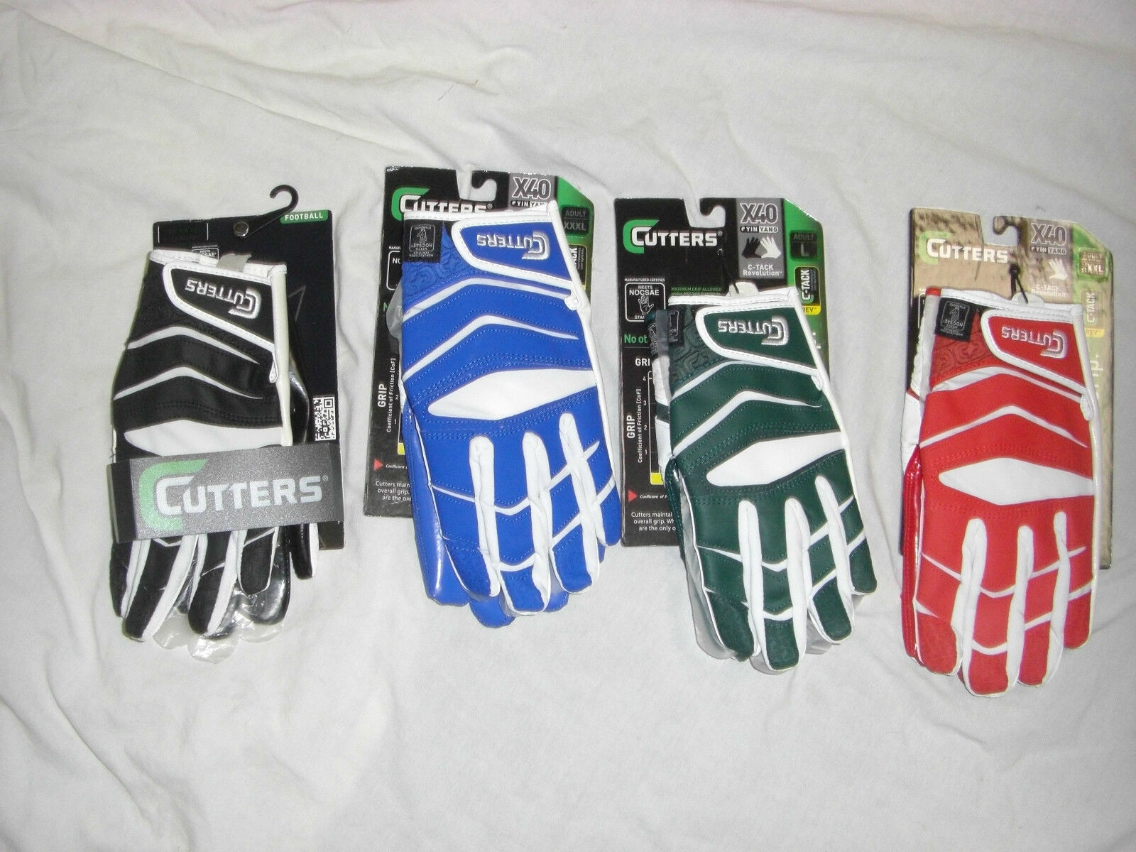 CUTTERS X40 REVOLUTION YING YANG FOOTBALL RECEIVER GLOVES