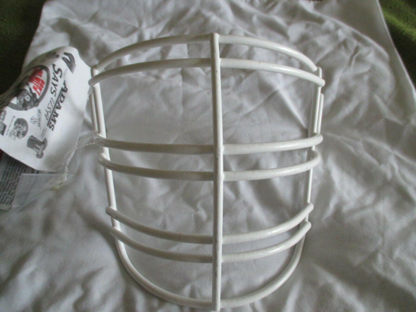 ADAMS  RJOP DW  PRO  ADULT FOOTBALL  FACE  GUARD WHITE ONLY