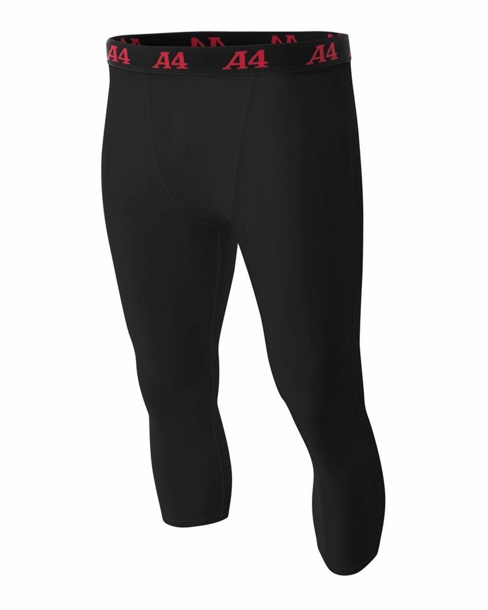 A4  3/4  ADULT  LARGE COMPRESSION TIGHT  - BLACK