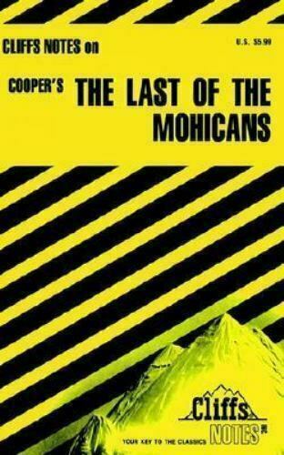 CLIFFS NOTES COOPER'S THE LAST OF THE MOHICANS