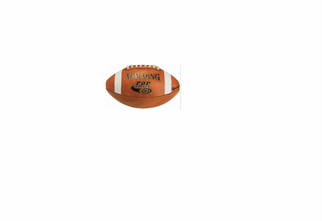 Spalding 62-9528 Pop Warner Youth Composite Football  With Stripes 2012 MODEL