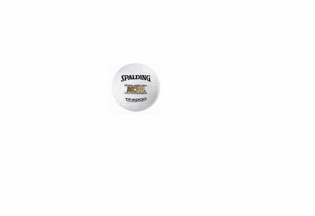 SPALDING TF-4000 WHITE LEATHER NCAA VOLLEYBALL