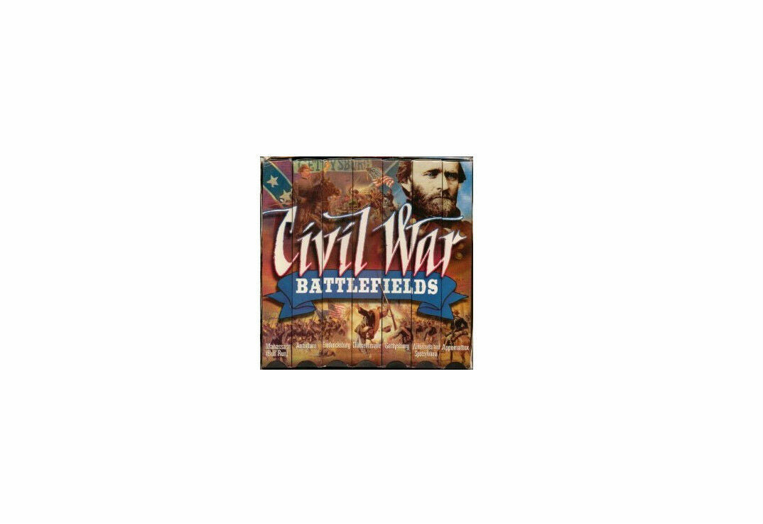 CIVIL WAR BATTLEFIELDS VHS VIDEO BOXED SET OF 7 VIEOS
